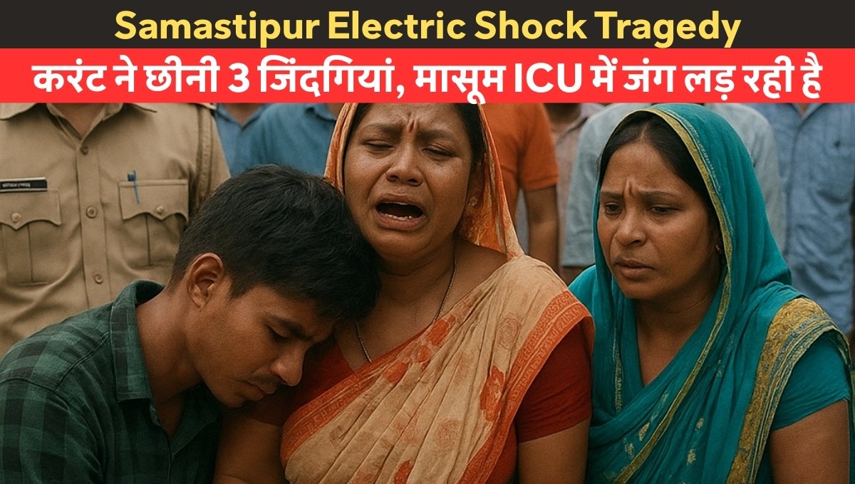 Samastipur Electric Shock Tragedy में एक ही परिवार के 3 लोगों की मौत – दिल दहला देने वाला हादसा, मासूम की जिंदगी खतरे में