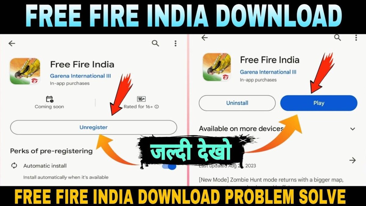 Free Fire India Download: Free Fire India Pre-registration on Google Play Store