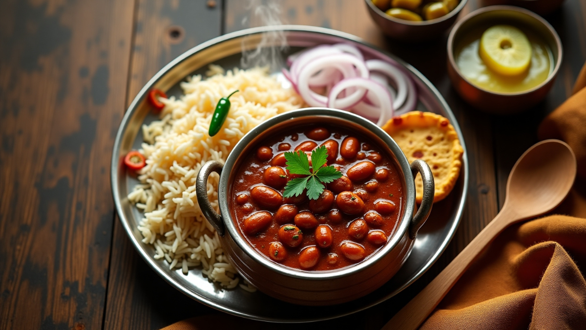 Rajma Chawal Recipe: घर पर पंजाबी स्टाइल मसालेदार राजमा चावल बनाते हुए – एक पारंपरिक भारतीय रेसिपी