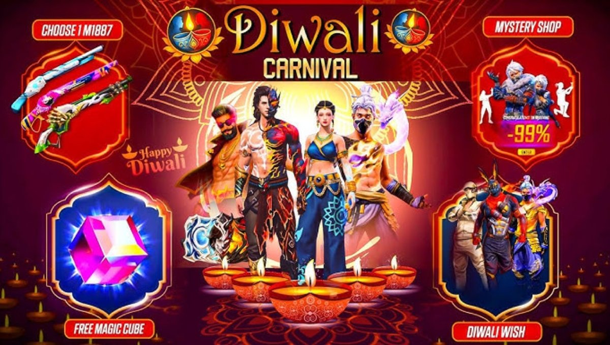 Free Fire Diwali Event 2025: में पाएं फ्री डायमंड्स, स्किन्स और बंडल्स
