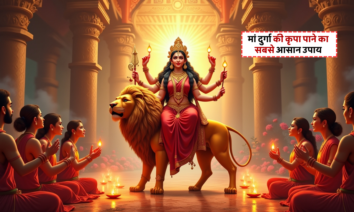 Durga Chalisa Lyrics: नमो नमो दुर्गे सुख करनी, नवरात्रि 2025 में पाठ से मिलेगा कर्ज़ मुक्ति और सुख-समृद्धि 1 Durga Chalisa Lyrics With Devotional Vibes During Navratri 2025 Prayers And Maa Durga Blessings