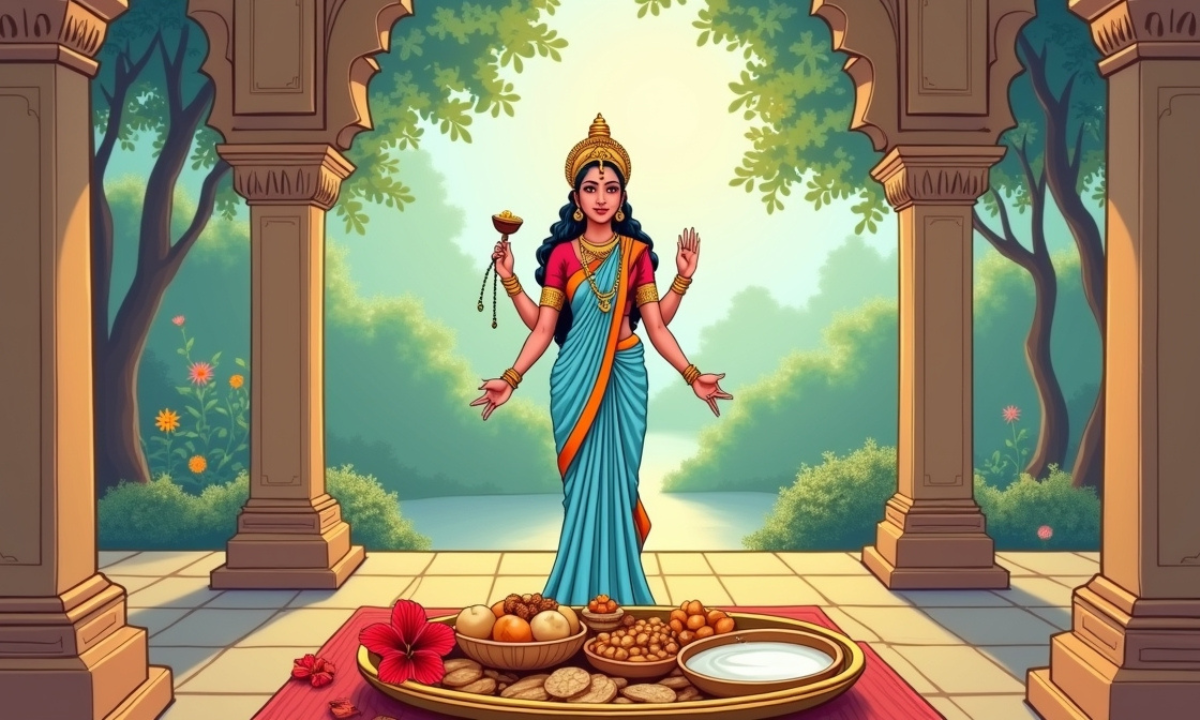 2nd Day of Navratri Bhog मां ब्रह्मचारिणी का प्रिय प्रसाद शक्कर, मिश्री और पंचामृत