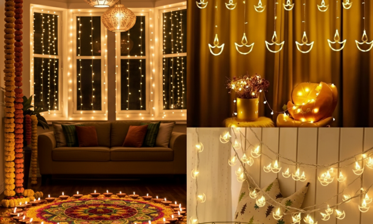 Diwali Decoration Ideas: इस साल घर को चमकाने के 5 ट्रेंडिंग तरीके, जिन्हें देखकर सब कहेंगे Wow! 2 Beautiful Diwali Decoration Ideas For Home With Fairy Lights, Diyas And Lanterns 2025