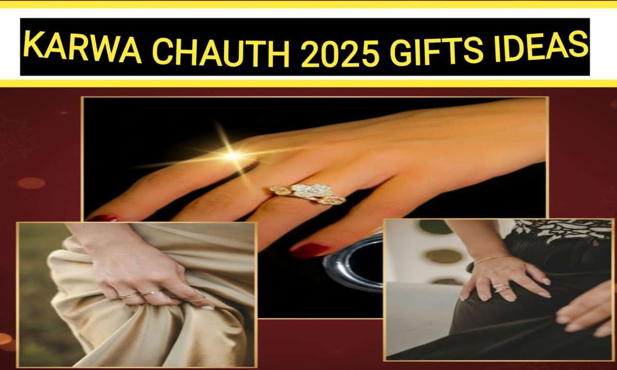 Karwa Chauth 2025 Gifts Ideas: इस करवा चौथ पर पत्नी को दें ये खूबसूरत रिंग्स, बढ़ेगा प्यार दोगुना! 1 Karwa Chauth 2025 Gifts Ideas – Husband Gifting Silver And Diamond Rings To Wife On Karwa Chauth Celebration.