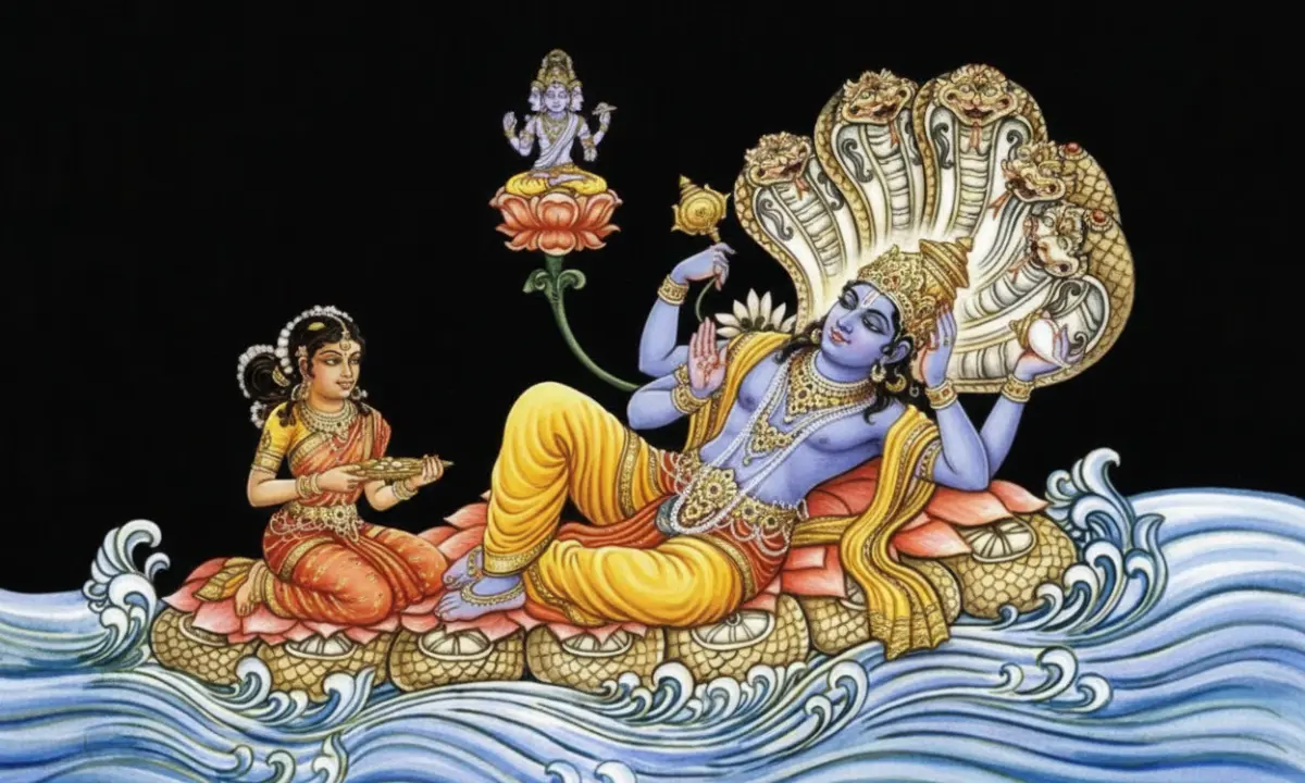 Rama Ekadashi Vrat Katha 2025: भगवान विष्णु और माता लक्ष्मी की पूजा करते श्रद्धालु, रमा एकादशी व्रत कथा का पाठ करते हुए