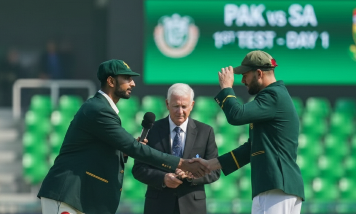 PAK vs SA Test 2025: लाहौर गद्दाफी स्टेडियम में इमाम-उल-हक और शान मसूद की साझेदारी से पाकिस्तान का दबदबा।