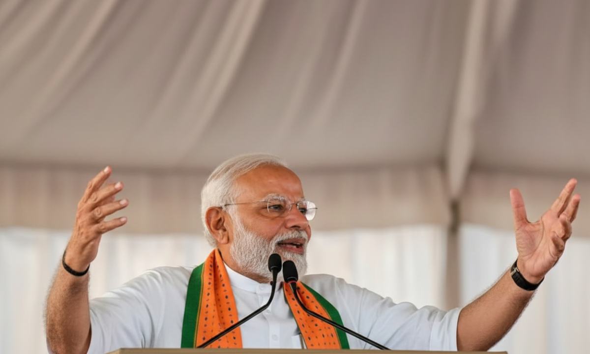 PM Narendra Modi addressing BJP workers under ‘Mera Booth Sabse Majboot’ campaign ahead of Bihar Election 2025