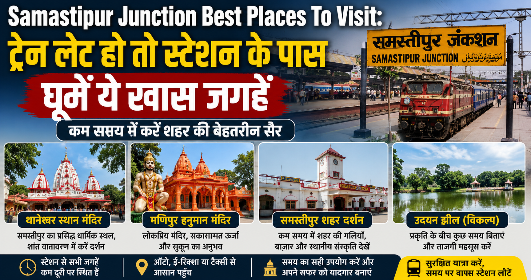 Samastipur Junction Best Places To Visit: ट्रेन लेट हो तो स्टेशन के पास घूमें ये खास जगहें