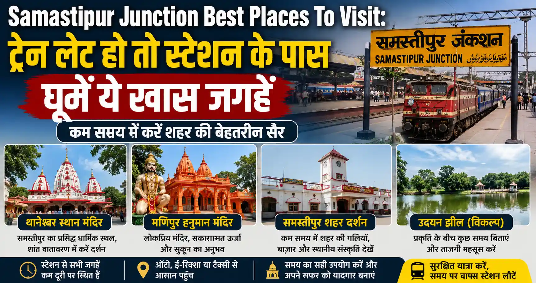 Samastipur Junction Best Places To Visit: ट्रेन लेट हो तो स्टेशन के पास घूमें ये खास जगहें